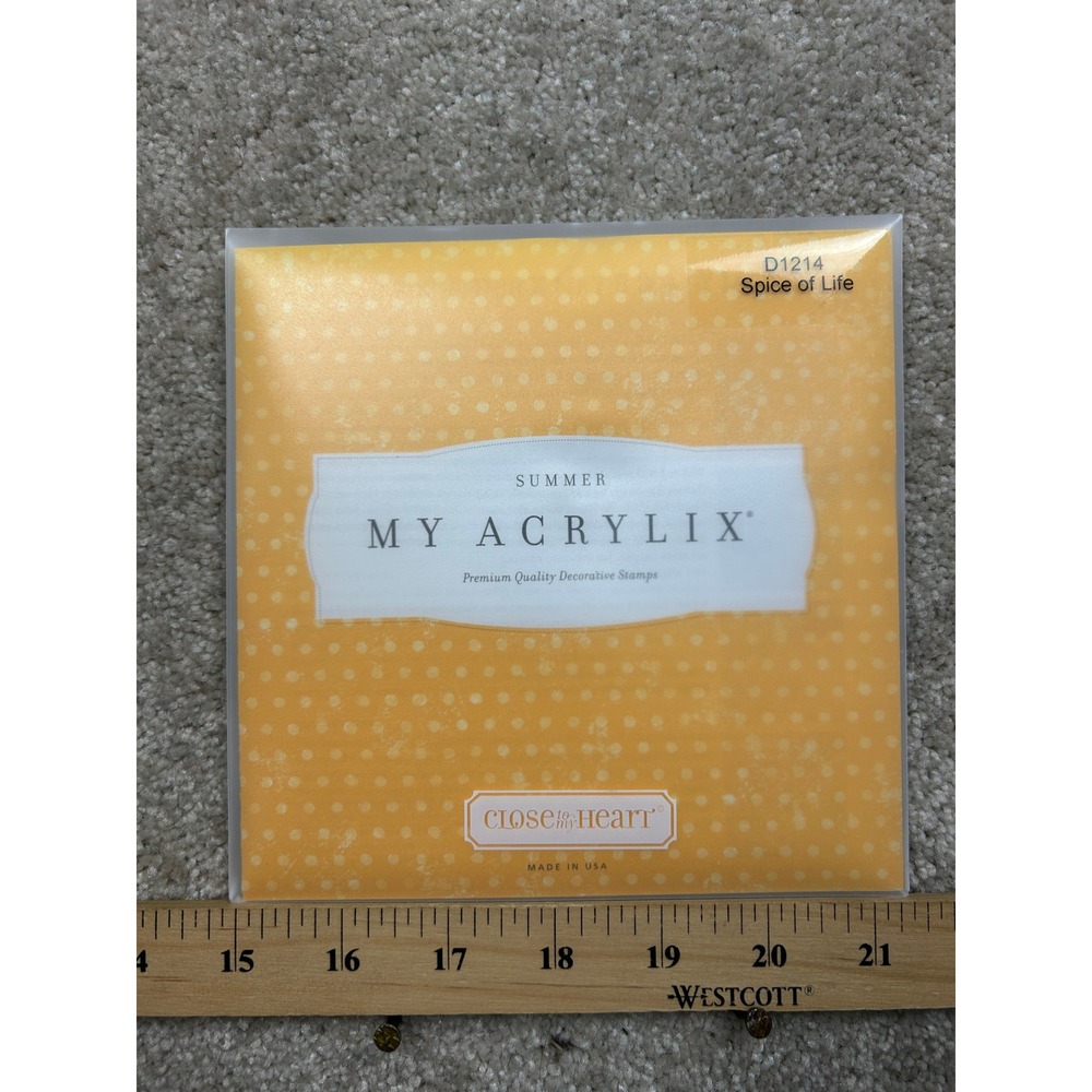 Close To My Heart Spice Of Life D1214 My Acrylix Clear Stamps Scrapbooking